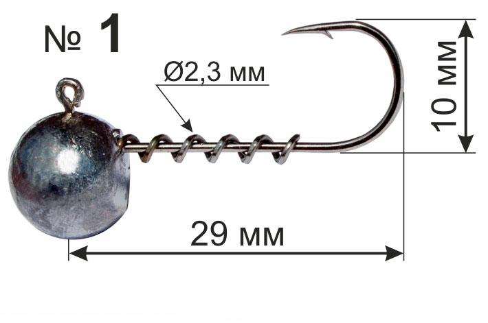 Джиг-головка гачок #1, фото 1