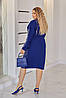 Сукня креп дайвінг з вставками екошкіра, фото 6