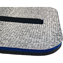 Тришарова фольгована сидіння-каремат 350х240х16 мм, "NEWDAY", Фольгований/Синій/Сірий, фото 2