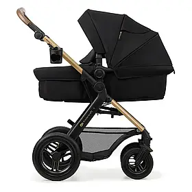 Коляска універсальна 3в1 Kinderkraft Moov 2 Air Pure Black Чорна