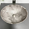 Умивальник (раковина) VBI PARMA DARK GREY STONE MATT накладний, фото 4