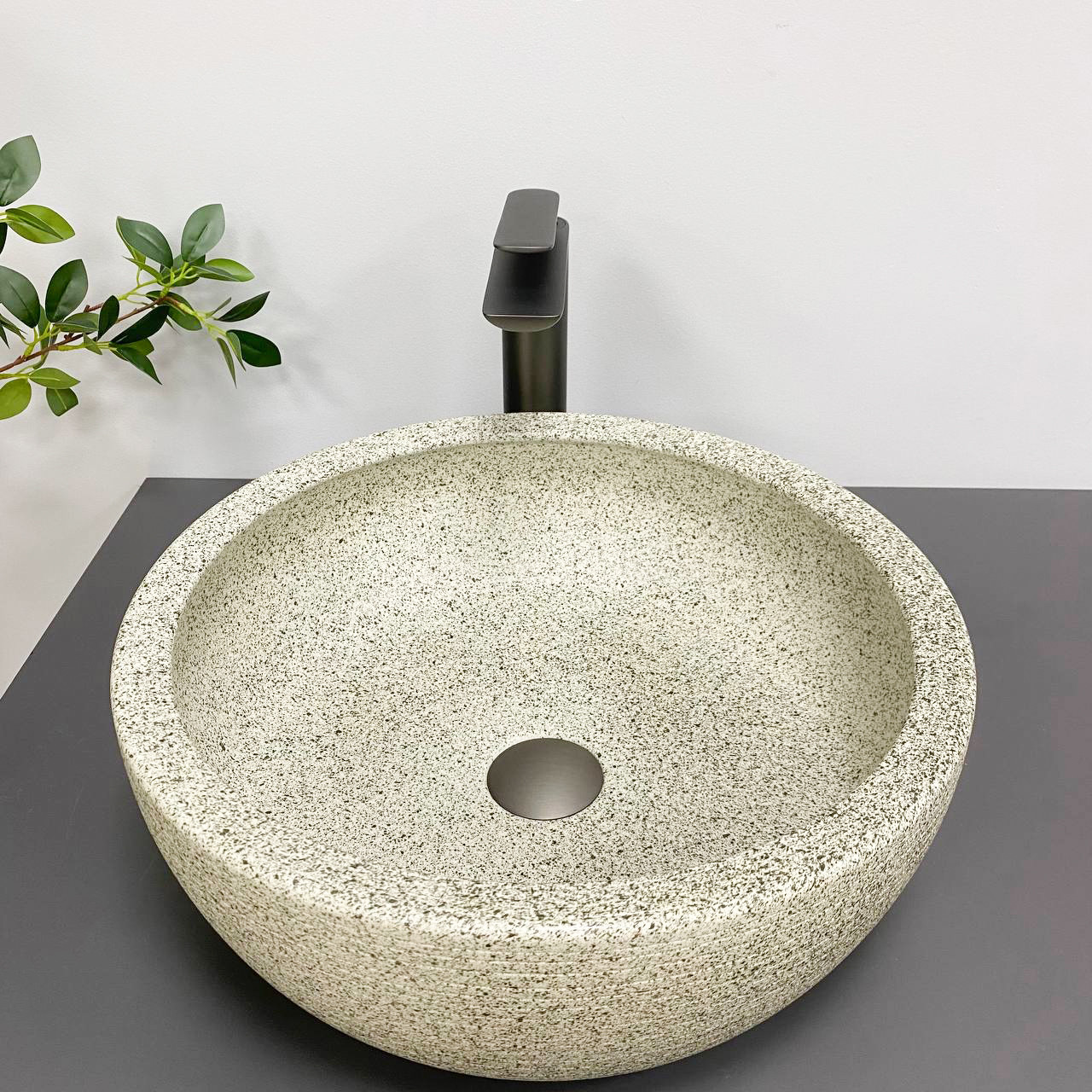 Умивальник (раковина) VBI CORRIDONIA BEIGE STONE MATT накладний