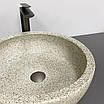 Умивальник (раковина) VBI CORRIDONIA BEIGE STONE MATT накладний, фото 6