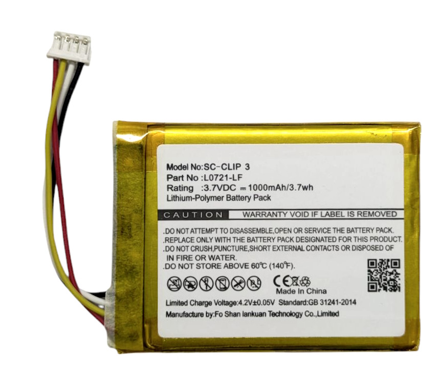 Акумулятор JBL Clip 3 L0721-LF