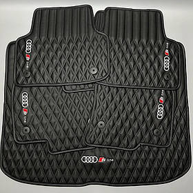 Килимки в автомобіль з екошкіри Audi S line в салон