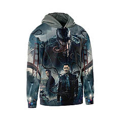 Худі чоловіче з принтом «Веном. Безмежна сила. Venom»