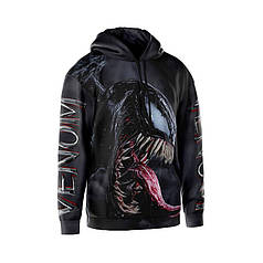 Худі чоловіче з принтом «Веном. Легенда темряви. Venom. Legend of darkness»