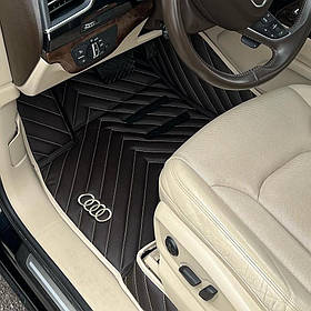 Килимки в автомобіль з екошкіри Audi в салон