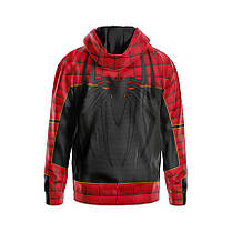 Худі чоловіче з принтом «Людина-павук» чорний, фото 2