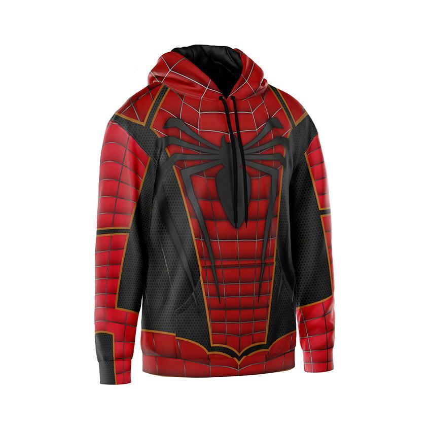 Худі чоловіче з принтом «Людина-павук» чорний