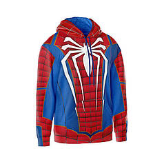 Худі чоловіче з принтом «Людина-павук» синій