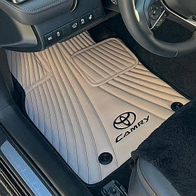 Килимки в автомобіль з екошкіри Toyota Camry в салон