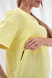 Молодіжна футболка для вагітних та годування VIVA лимонна, фото 5