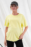 Молодіжна футболка для вагітних та годування VIVA лимонна, фото 7