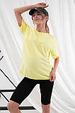 Молодіжна футболка для вагітних та годування VIVA лимонна, фото 8