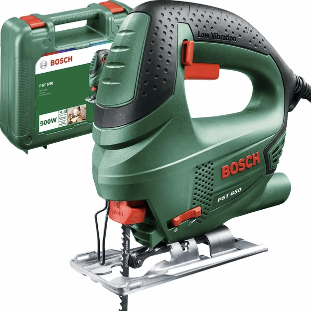 Електричний лобзик Bosch PST 650 (0.5 кВт, 3100 ход/хв) (06033A0720)