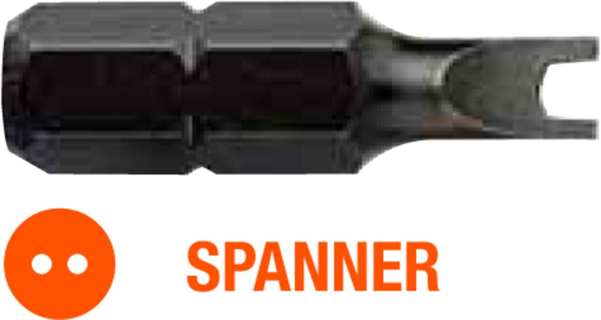 Насадка викруткова USH Industry: SPANNER SP10 x 25 мм, Уп. 5 шт.