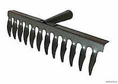 Граблі без ручки (кручений зуб) 12 зубів