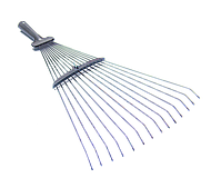 Граблі тип "віяло" дротяні розсувні VIROK БЕЗ ДЕРЖАКА (порошкове пофарбування)