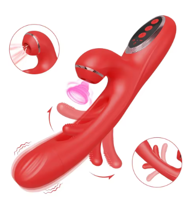 Вібратор 3в1 Tapping Flapping G Spot ефект всмоктування постукування та вібрації 30 режимів