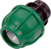 Муфта до водяних пластикових труб з внутр. різьбою 25 мм- 1/2" FLO поліпропіленова, для тиску 1 MPa