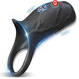 Насадка з вібрацією на пінис і мошонку Ultimate Couples Cage USB, фото 8