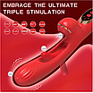 Вібратор 3в1 Tapping Flapping G Spot  ефект всмоктування постукування та вібрації 30 режимів, фото 4