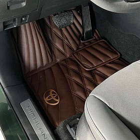 Килимки в автомобіль з екошкіри Toyota Highlander в салон