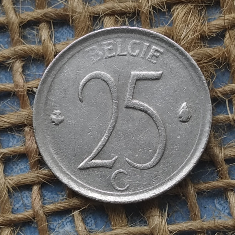 25 сантимiв 1964 року. Бельгiя