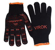 Рукавиці трикотажні SAMURAI  з двостороннім ПВХ   (10 клас,бавовна 40%,поліестр 60%)розм.10