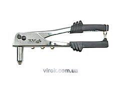 Заклепочник VOREL з металевим хромованим корпусом, l=250мм, Ø-2,4/3,2/4,0/4,8  [12/24]