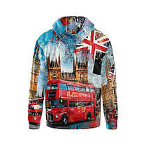 Худі чоловіче з принтом «Біг-Бен. Лондонський стиль. Big Ben. London Style», фото 2
