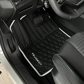 Килимки в автомобіль з екошкіри Peugeot в салон