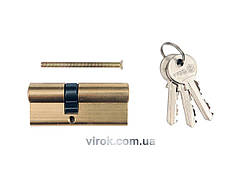 Серцевина замка VOREL асиметрична, l=87,  36/51мм 3 ключі [12/72]
