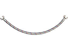 Шланг водопровідний з опліткою з нерж сталі FALA l= 400мм, Ø= 8/12, з'єднання F-1/2" х F-1/2" 1 МПа