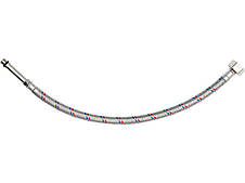 Шланг водопровідний з опліткою з нерж сталі FALA l= 400мм Ø= 8/12, з'єдн F-1/2" х M-M10x1- 50мм 1МПа