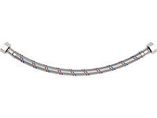 Шланг водопровідний з опліткою з нерж сталі FALA l= 300мм, Ø= 8/12, з'єднання F-3/8" х F-3/8" 1 МПа