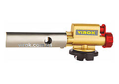 Пальник газовий VIROK з різьбовим (7/16) з'єднанням, Piezo, ceramic, 360° [50/4]