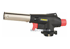 Пальник газовий VIROK з цанговим (швидким) з'єднанням, Piezo + 360° [50/4]