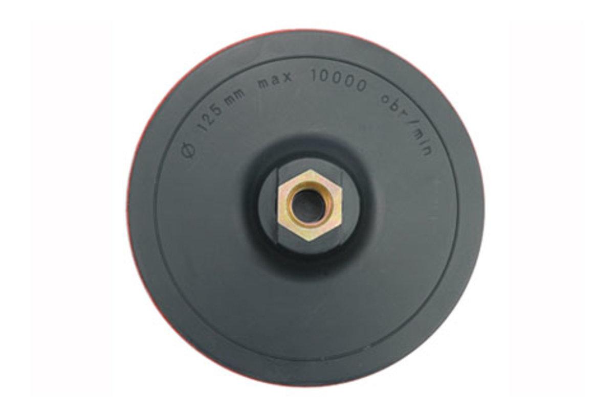 Круг-насадка шліфувальна VOREL з липучкою : Ø=125мм + гайка М14 [30/120]