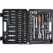 Набір головок торцевих, насадок STHOR : квадрат 1/2", 1/4" з інструментами [94 Од.] [3/96]