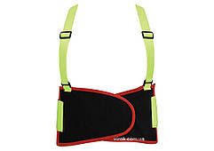 Пояс для підтримки спини YATO еластичний зі збільшеною видимістю (зелений), 125х 20см, розмір XLDW