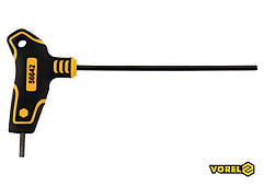 Ключ шестигранний VOREL : тип "Т", HEX 3 x 100 x 72 мм, Cr-V 6150 [24/240]