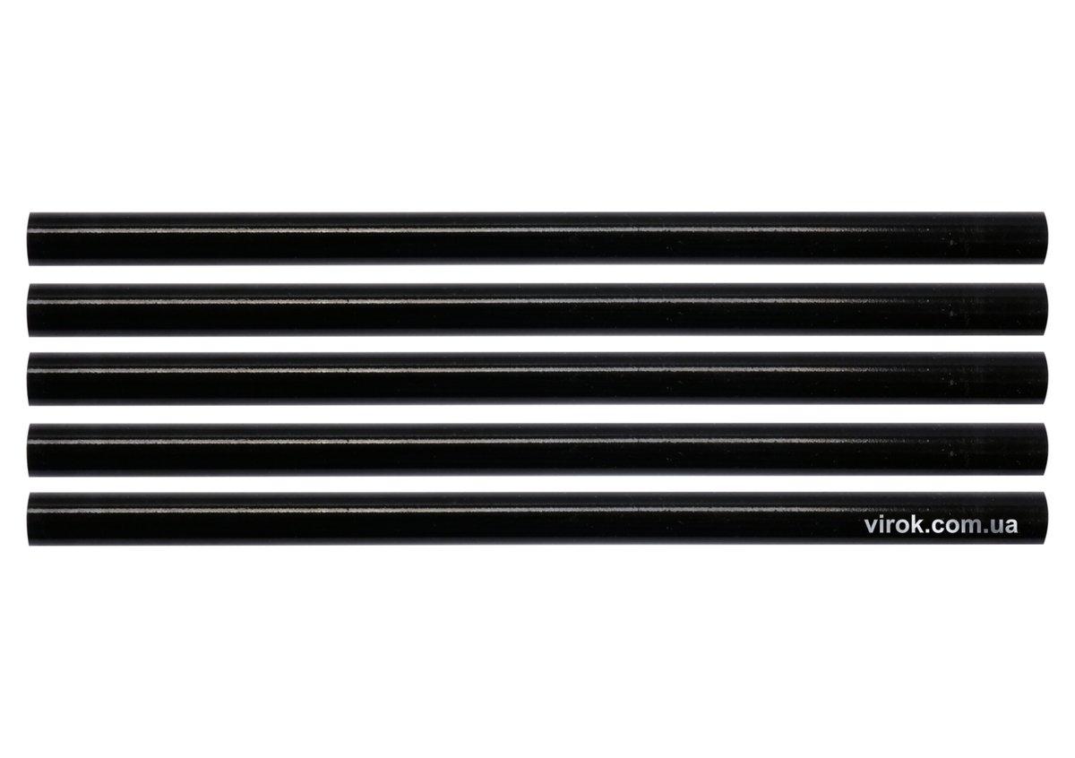 Стержні клейові YATO Ø=11,2 х 200 мм,  чорні .уп. 5 шт. [40/120]