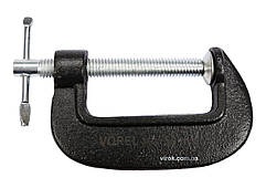 Струбцина з гвинтовим затиском "G" подібна VOREL; l= 50 мм [50]