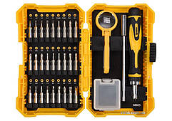 Викрутка реверсивна для точних робіт VOREL: тріщатка, набір насадок, торц. головок 1/4". 38 Елем [6]