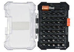 Насадки викруткові з тримачем STHOR Cr-V, з 6-гран. хвостов.- 1/4", l= 25 мм, наб. 41 елем. [10/40]