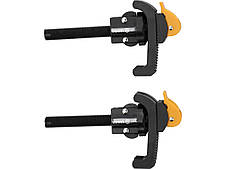 Струбцини швидкозатискні з нейлону VOREL настільні, l= 160 мм, Ø= 18 мм, важіль 110х 30 мм, 2 шт [5]