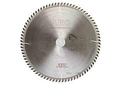 Диск пиляльний по алюмінію і пластику AEG : Ø= 254/30 мм, різ h= 3.2 мм, 80 зубів DW