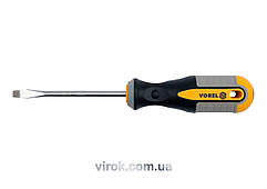 Викрутка плоска VOREL: SL3 х 100 мм. Cr-V [12/96/384]